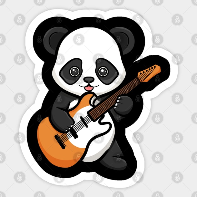 Panda is a guitarist Sticker by Ryuga